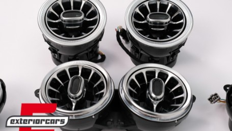 AC ventilacijske rešetke SET prednje i stražnje strane 64 boje / Mercedes S-klasa W222 (2013-2020), ACVW222