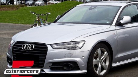 Bočne mrežice ACC poklopci (crna) / Audi A6 C7 4G S Line Facelift (2015-2018), SGAUA64GFBWH