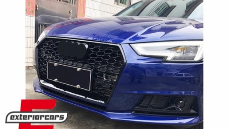 Bočne mrežice ACC poklopci RS4 dizajn (piano crna) / Audi A4 B9 limuzina karavan (2016-2019), SGAUA4B9NB