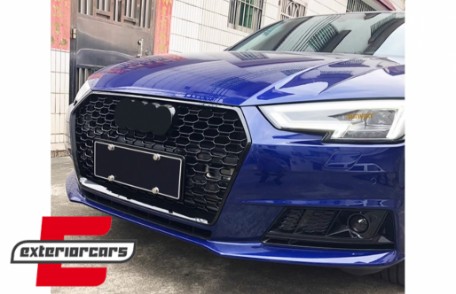 Bočne mrežice ACC poklopci RS4 dizajn (piano crna) / Audi A4 B9 limuzina karavan (2016-2019), SGAUA4B9NB