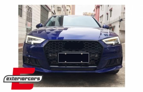 Bočne mrežice ACC poklopci RS4 dizajn (piano crna) / Audi A4 B9 limuzina karavan (2016-2019), SGAUA4B9NB