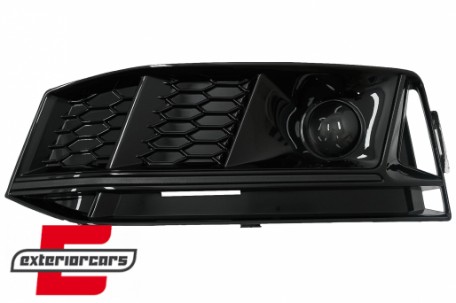 Bočne mrežice ACC poklopci RS4 dizajn (piano crna) / Audi A4 B9 S-Line limuzina karavan (2016-2019), SGAUA4B9SB