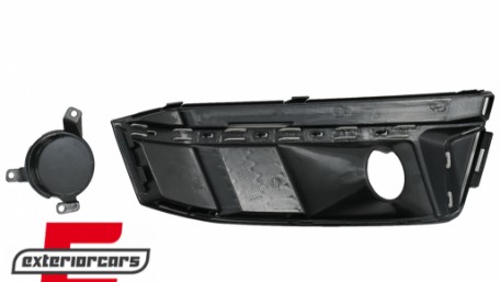 Bočne mrežice ACC poklopci RS4 dizajn (piano crna/srebrna) / Audi A4 B9 S-Line limuzina karavan (2016-2019), SGAUA4B9SS