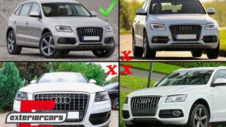 Bočne mrežice RS dizajn (crna/chrome) / Audi Q5 SUV 8R Facelift (2012-2016), SGAUQ58RC