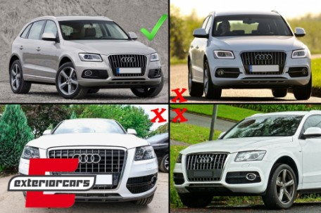 Bočne mrežice RS dizajn (crna/chrome) / Audi Q5 SUV 8R Facelift (2012-2016), SGAUQ58RC