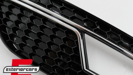 Bočne mrežice RS4 dizajn (crna/chrome) / Audi A4 B8 Facelift (2012-2015), SGAUA4B8FRS4C