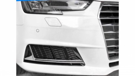 Bočne mrežice RS4 dizajn (piano crna/chrome) / Audi A4 B9 limuzina karavan (2016-2019), SGAUA4B9NSWO