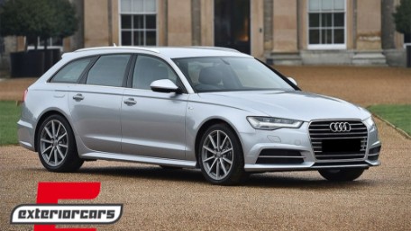Bočne mrežice S-line dizajn (crna&chrome) / Audi A6 C7 4G S-Line Facelift (2015-2018), SGAUA64GFBWO