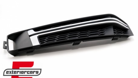 Bočne mrežice S-line dizajn (mat crna/chrome) / Audi A4 B9 limuzina karavan (2016-2019), SGAUA4B9SOEMB