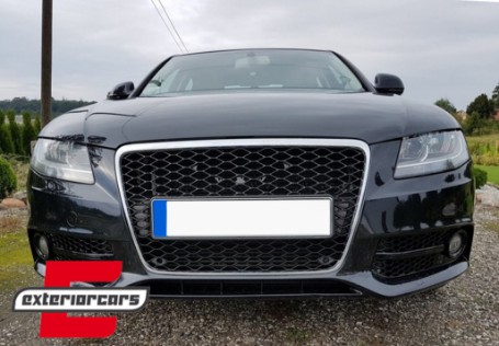 Bočne mrežice S4 dizajn (piano crna) / AUDI A4 B8 8K (2007-2011), SGAUA4B8S4B
