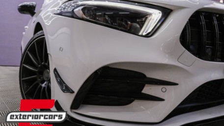 Bočni flapovi A35 AMG dizajn (piano crna) / Mercedes A-klasa W177 V177 (04.2018-12.2022), FFOBW177