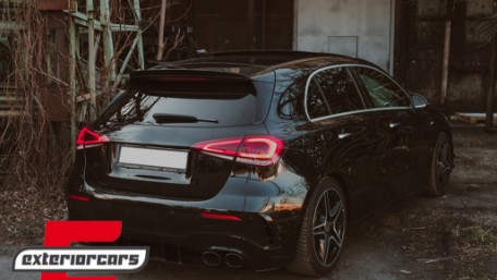 Bočni flapovi zadnjeg branika A35 AMG dizajn (piano crna) / Mercedes A-klasa W177 (04.2018-12.2022), GCP-1778001