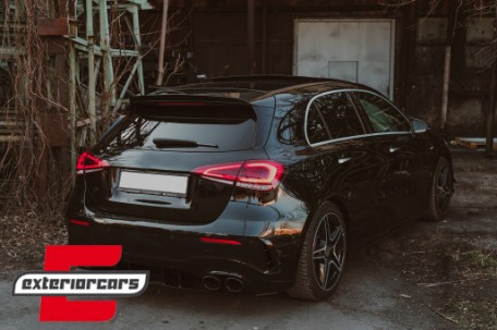 Bočni flapovi zadnjeg branika A35 AMG dizajn (piano crna) / Mercedes A-klasa W177 (04.2018-12.2022), GCP-1778001