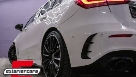 Bočni flapovi zadnjeg branika A35 AMG dizajn (piano crna) / Mercedes A-klasa W177 (04.2018-12.2022), GCP-1778001