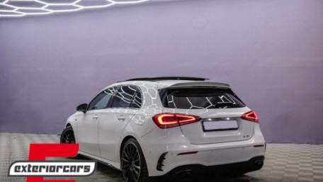 Bočni flapovi zadnjeg branika A35 AMG dizajn (piano crna) / Mercedes A-klasa W177 (04.2018-12.2022), GCP-1778001