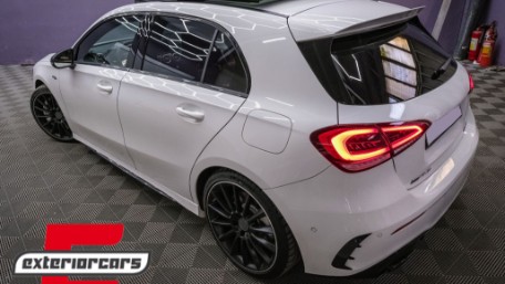 Bočni flapovi zadnjeg branika A35 AMG dizajn (piano crna) / Mercedes A-klasa W177 (04.2018-12.2022), GCP-1778001