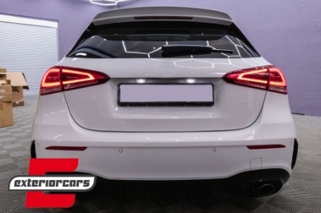 Bočni flapovi zadnjeg branika A35 AMG dizajn (piano crna) / Mercedes A-klasa W177 (04.2018-12.2022), GCP-1778001