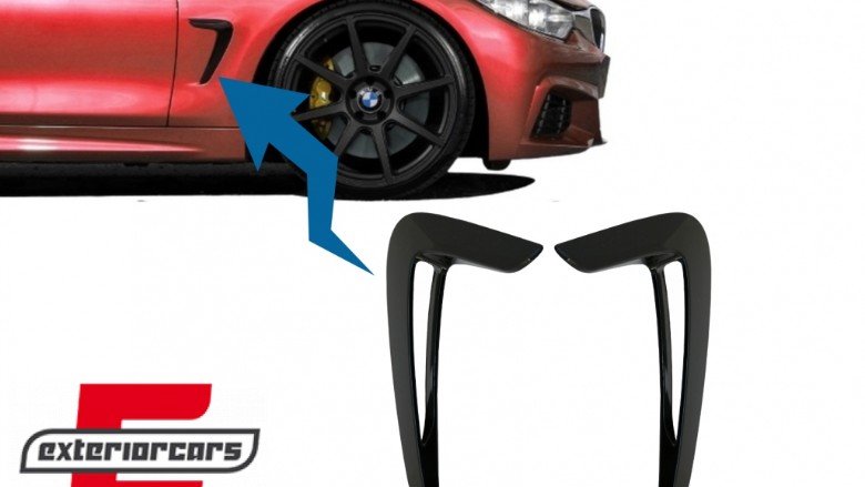 Bočni otvori za ventilaciju (piano crna) / BMW serije 4 F32 F33 F36 (2013-03.2019), LIBM05