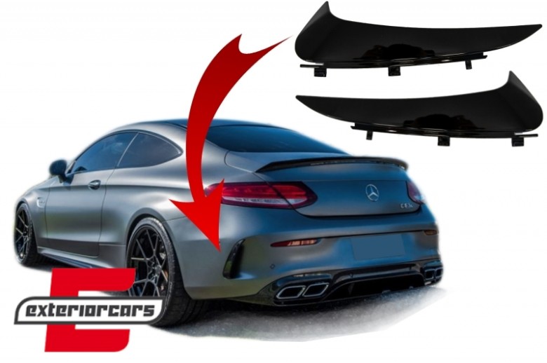 Bočni stražnji flapovi AMG dizajn (piano crna) / Mercedes C-klasa C205 Coupe A205 Cabrio (2014-2018), RBSPMBC205AMG