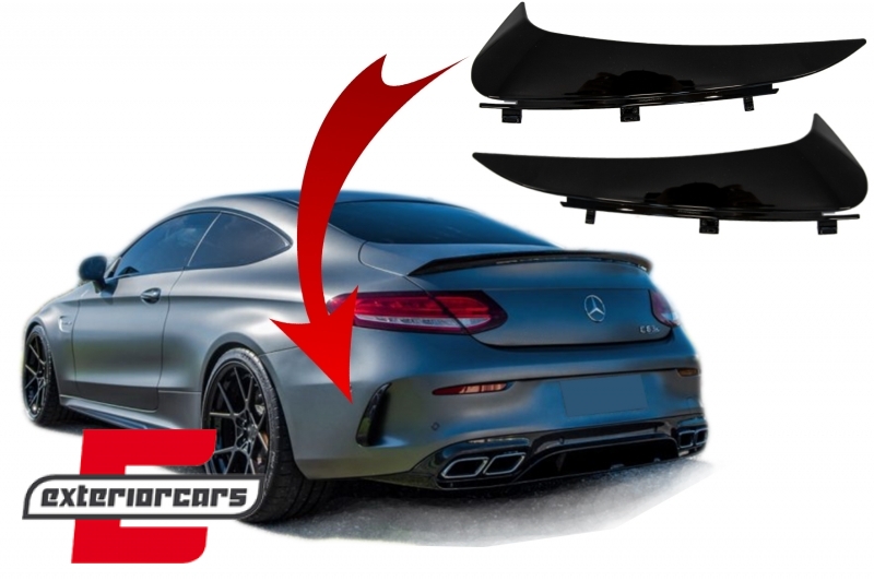 Bočni stražnji flapovi AMG dizajn (piano crna) / Mercedes C-klasa C205 Coupe A205 Cabrio (2014-2018), RBSPMBC205AMG