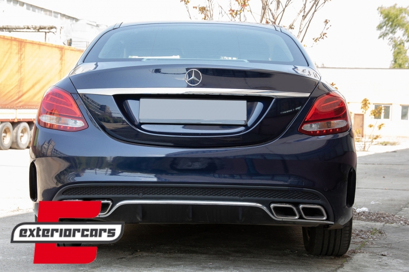 Bočni stražnji flapovi AMG dizajn (piano crna) / Mercedes C-klasa W205 (2014-2020), GCP-SW-006-BL