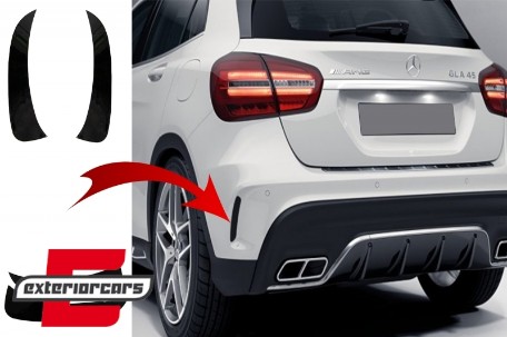 Bočni stražnji flapovi AMG dizajn (piano crna) / Mercedes GLA X156 GLA250 GLA45 (2014-), GCP-SW-MB-043