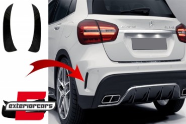 Bočni stražnji flapovi AMG dizajn (piano crna) / Mercedes GLA X156 GLA250 GLA45 (2014-), GCP-SW-MB-043