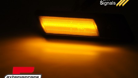 Bočni žmigavaci LED SEQ (chrome) / BMW serije 3 E36 (1990-1996) serije 5 E34 (1988-1995) serije 7 E32 (1986-1994), KBBM45