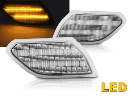 Bočni žmigavci LED (chrome) / Jeep Wrangler JL (2018-), KBCH03