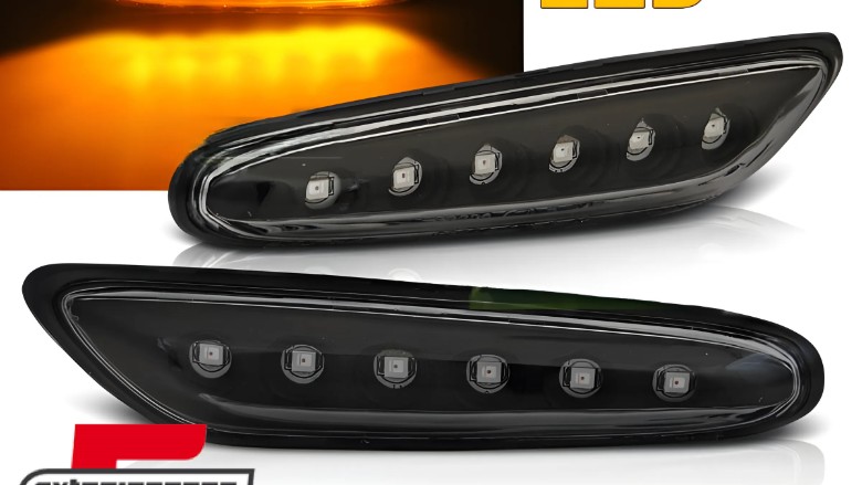 Bočni žmigavci LED (crna) / BMW 1er E81 E82 E87 E88 (2004-2013) 3er E46 (2001-2005) E90 E91 E92 E93 (2004-2012) 5er E60 E61 (2003-2010), KBBM31