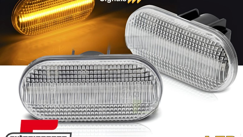 Bočni žmigavci LED SEQ (bijela) / RENAULT CLIO II / TWINGO II / SCENIC / KANGOO, KBRE15