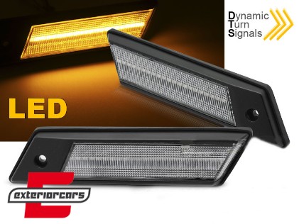Bočni žmigavci LED SEQ (chrome) / BMW serije 3 E30 (1982-1994) serije 5 E28 (1981-1988) serije 6 E24 (1976-1989) serije 7 E23 (1977-1987), KBBM59