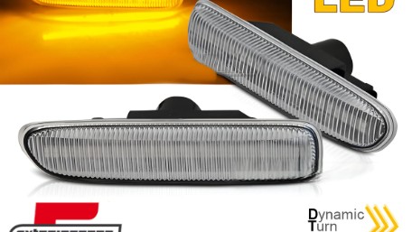 Bočni žmigavci LED SEQ (chrome) / BMW serije 3 E46 (1998-2003), KBBM43