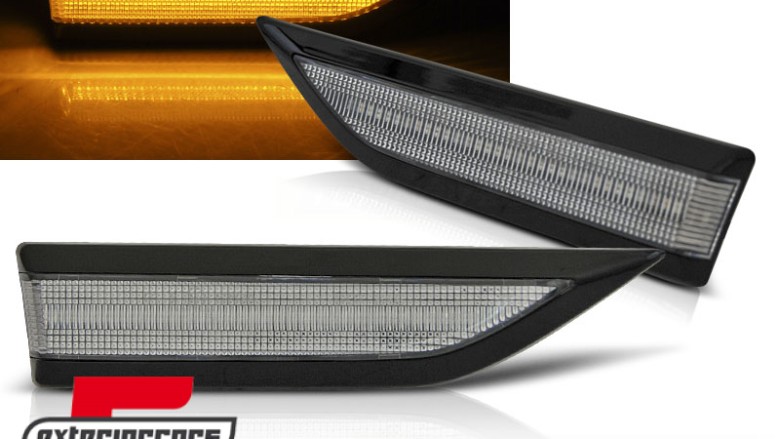 Bočni žmigavci LED SEQ (crna/bijela) / VW Caddy IV (2015-2020), KBVW23