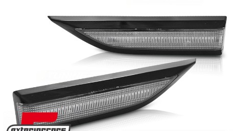Bočni žmigavci LED SEQ (crna/kristal) / VW T6 (2015-2019), KBVW11