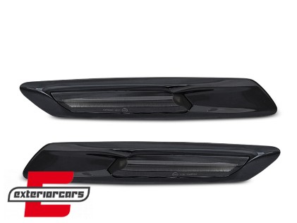 Bočni žmigavci LED SEQ (crna/smoke) / BMW serije 5 F10 F11 (2010-2014), KBBM58
