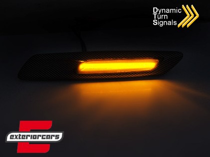 Bočni žmigavci LED SEQ (crna/smoke) / BMW serije 5 F10 F11 (2010-2014), KBBM58