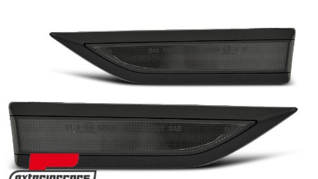 Bočni žmigavci LED SEQ (crna/smoke) / VW Caddy IV (2015-2020), KBVW24
