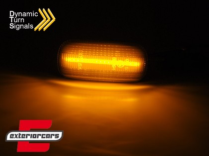 Bočni žmigavci LED SEQ (smoke) / AUDI A3 (2003-2012) A4 S4 RS4 (2001-2008) A6 (2004-2011), KBAU24
