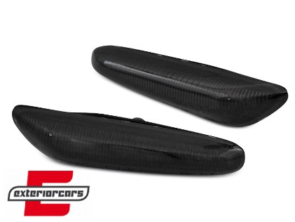 Bočni žmigavci LED SEQ (smoke) / BMW 1er E81 E82 E87 E88 (2004-2013) 3er E46 (2001-2005) E90 E91 E92 E93 (2004-2012) 5er E60 E61 (2003-2010), KBBM39