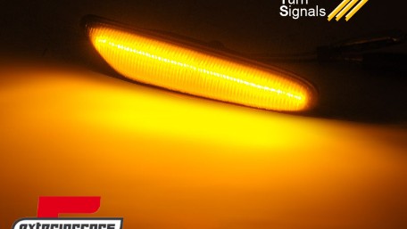 Bočni žmigavci LED SEQ (smoke) / BMW 1er E81 E82 E87 E88 (2004-2013) 3er E46 (2001-2005) E90 E91 E92 E93 (2004-2012) 5er E60 E61 (2003-2010), KBBM39