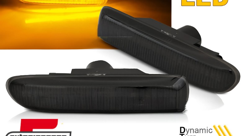 Bočni žmigavci LED SEQ (smoke) / BMW serije 3 E46 (1998-2003), KBBM44
