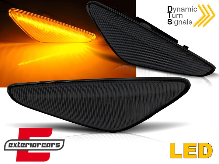 Bočni žmigavci LED SEQ (smoke) / BMW X3 F25 X4 F26 (2013-2018), KBBM53