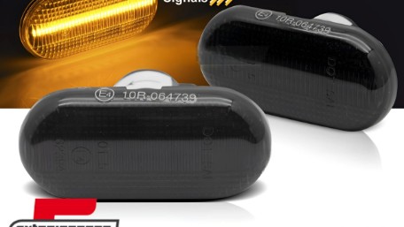 Bočni žmigavci LED SEQ (smoke) / RENAULT CLIO II / TWINGO II / SCENIC / KANGOO, KBRE16