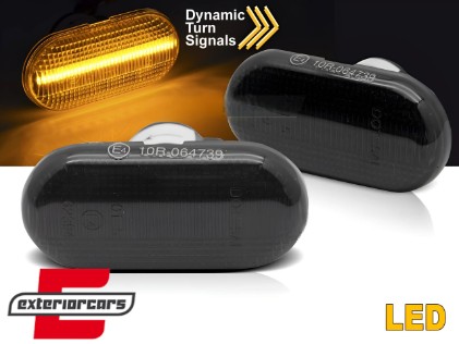 Bočni žmigavci LED SEQ (smoke) / RENAULT CLIO II / TWINGO II / SCENIC / KANGOO, KBRE16
