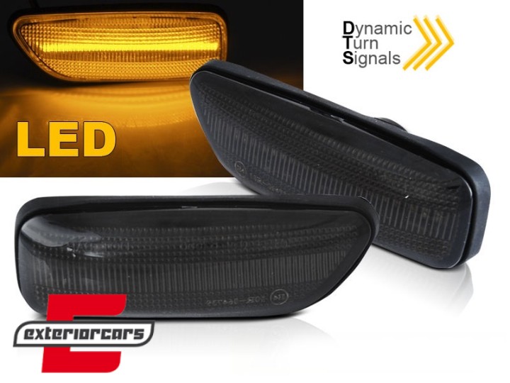 Bočni žmigavci LED SEQ (smoke) / Volvo S60 (2000-2010) S80 (1999-2007) V70 II (2000-2007) XC90 (2002-2006), KBVO05