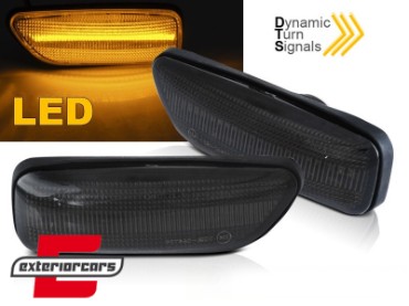 Bočni žmigavci LED SEQ (smoke) / Volvo S60 (2000-2010) S80 (1999-2007) V70 II (2000-2007) XC90 (2002-2006), KBVO05