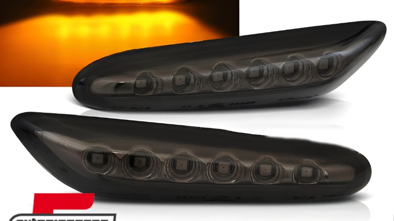 Bočni žmigavci LED (smoke) / BMW 1er E81 E82 E87 E88 (2004-2013) 3er E46 (2001-2005) E90 E91 E92 E93 (2004-2012) 5er E60 E61 (2003-2010), KBBM29