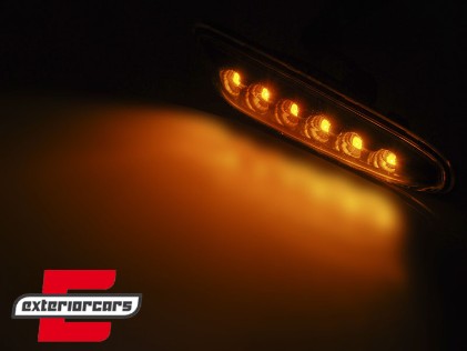 Bočni žmigavci LED (smoke) / BMW 1er E81 E82 E87 E88 (2004-2013) 3er E46 (2001-2005) E90 E91 E92 E93 (2004-2012) 5er E60 E61 (2003-2010), KBBM29