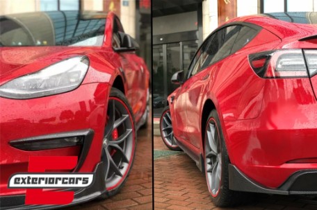 Bodykit Aero Carbon look / Tesla Model 3 (2017-), CBTSLM3CF